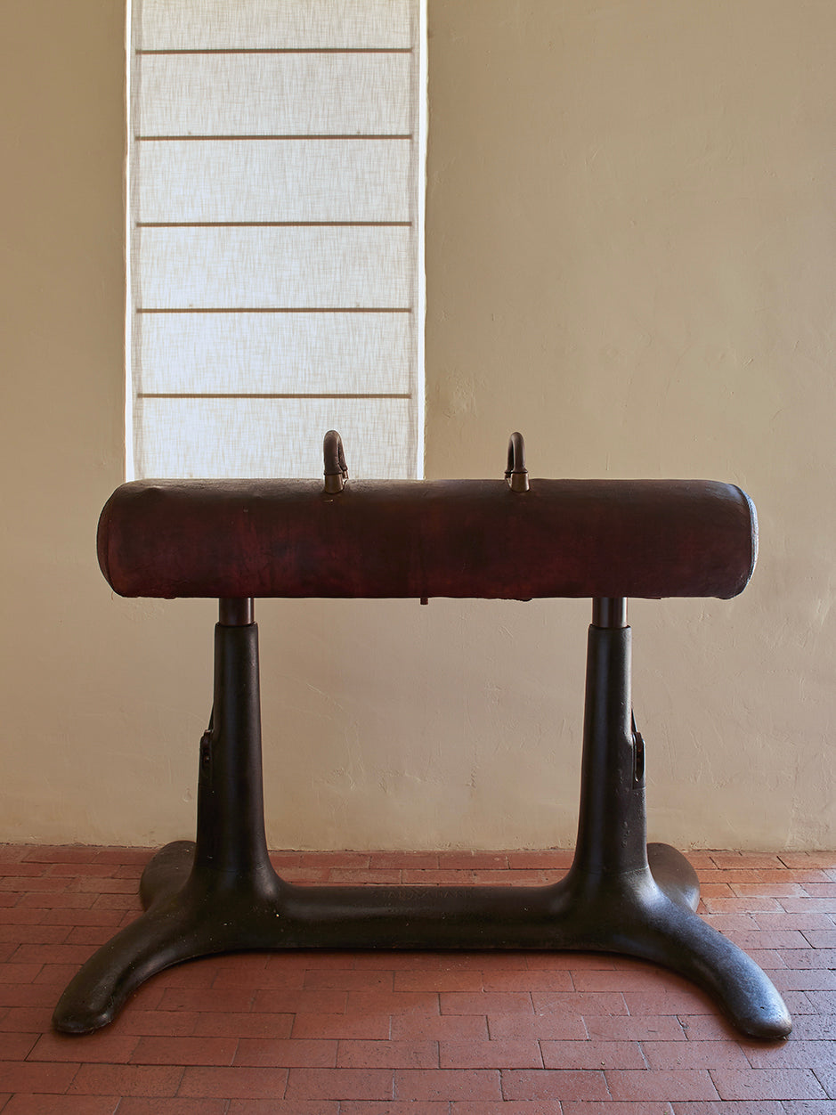 ANTIQUE GYMNASTICS POMMEL HORSE