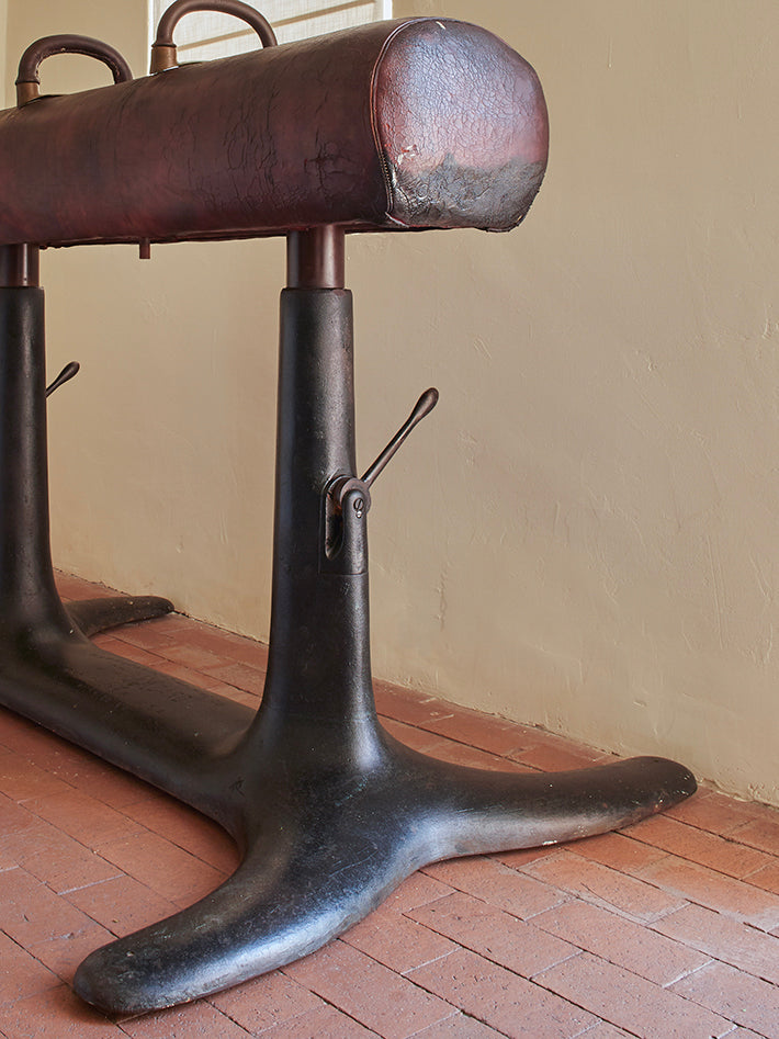 ANTIQUE GYMNASTICS POMMEL HORSE