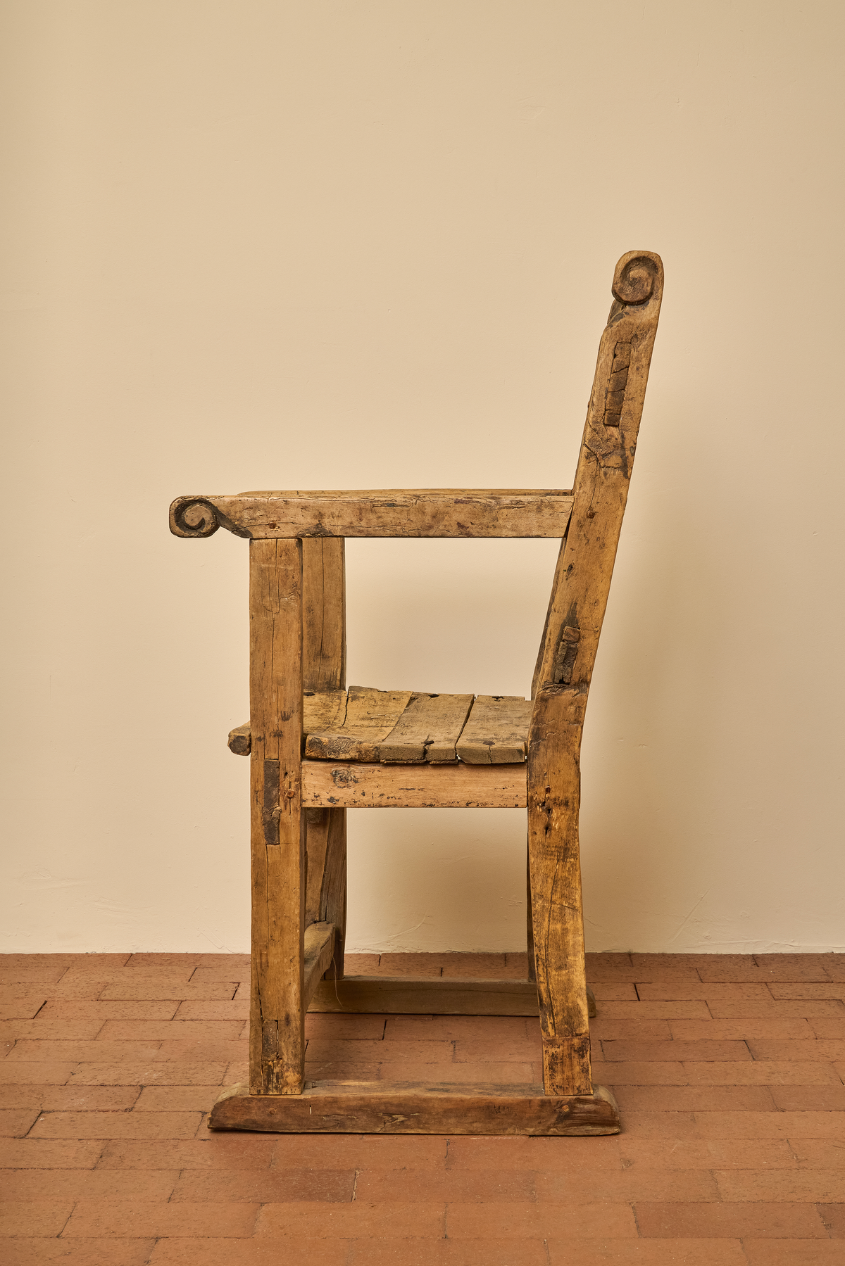 WOODEN ALTAR ARMCHAIR
