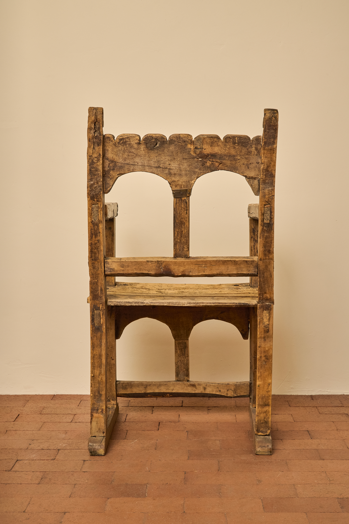 WOODEN ALTAR ARMCHAIR